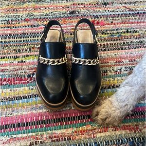 Bernardo Sochi Black Leather Sling Back